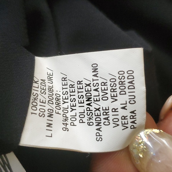 Vtg due per due brown vneck silk maxi dress size 16 - Picture 15 of 16